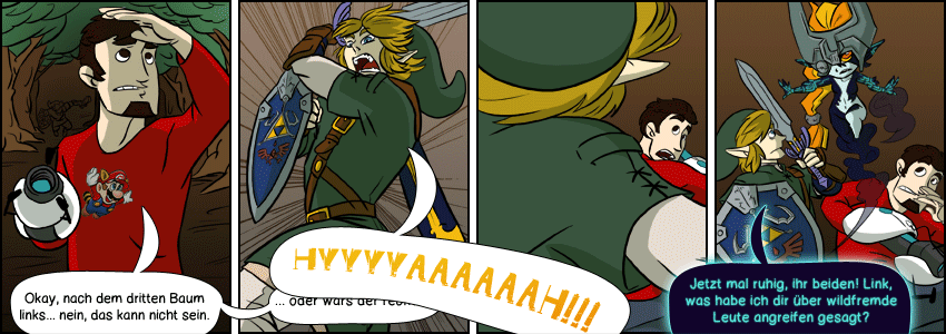 Piece of Me. Ein Webcomic über knappe Angelegenheiten und Sidekicks mit einem kühlen Kopf.