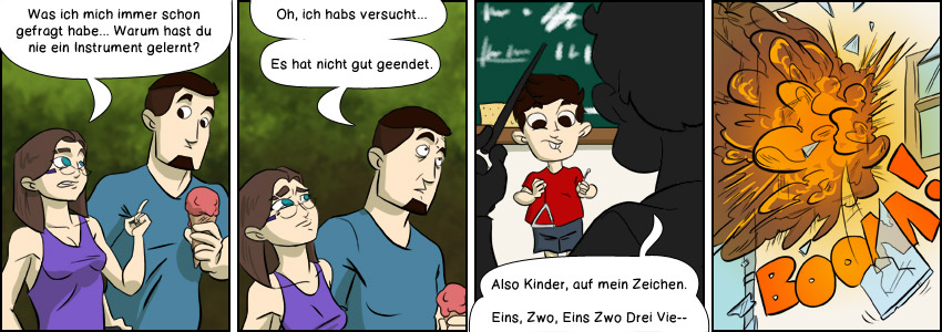 Piece of Me. Ein Webcomic über langweilige Instrumente und epische Fails.