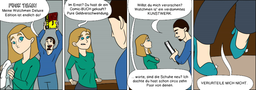 Piece of Me. Ein Webcomic über Geldverschwendungen.
