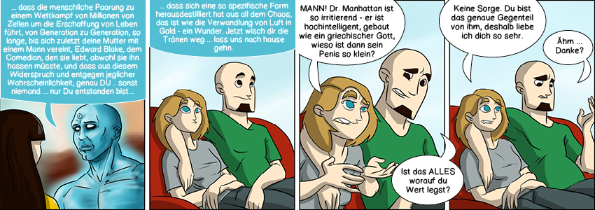 Piece of Me. Ein Webcomic über Watchmen und verschiedene Schönheitsideale.