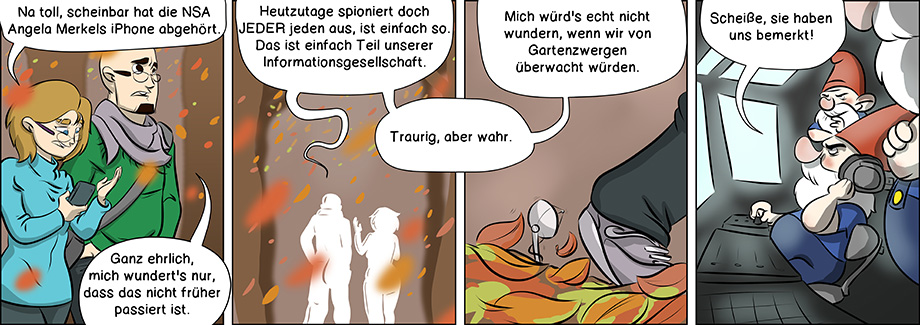 Piece of Me. Ein Webcomic über Überwachung und einen seltsamen Verdacht.