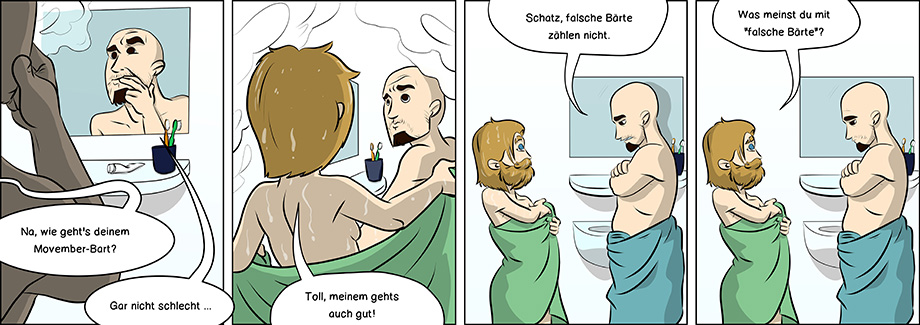 Piece of Me. Ein Webcomic über Movember und Bärte
