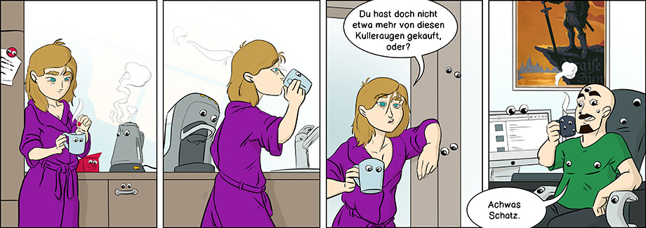 Piece of Me. Ein Webcomic über zu viele Kulleraugen.