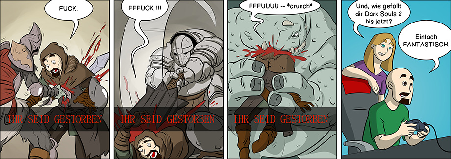 Piece of Me. Ein Webcomic über fantastische Spiele und hohe Schwierigkeitsgrade.