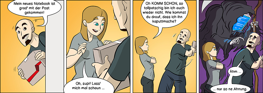 Piece of Me. Ein Webcomic über schleichende Verdächte und Angst vor dem Unausweichlichen.