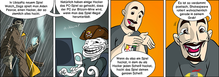 Piece of Me. Ein Webcomic über Watch Dogs und Hacker, die Hacker hacken.