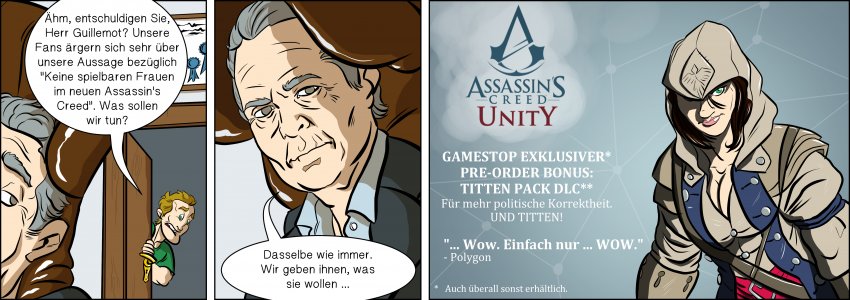 Piece of Me. Ein Webcomic über weibliche Protagonisten in Spielen ... oder deren Abwesenheit.