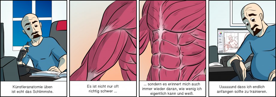Piece of Me. Ein Webcomic über die Schwierigkeiten des Zeichnens und deren Resultate.