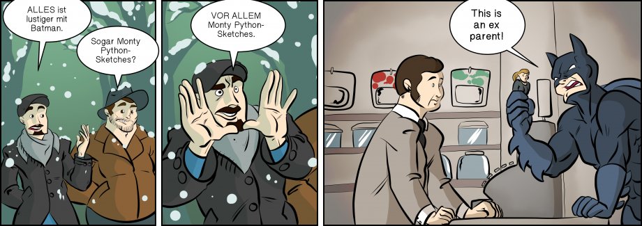 Piece of Me. Ein Webcomic über Batman und Comedy Gold.