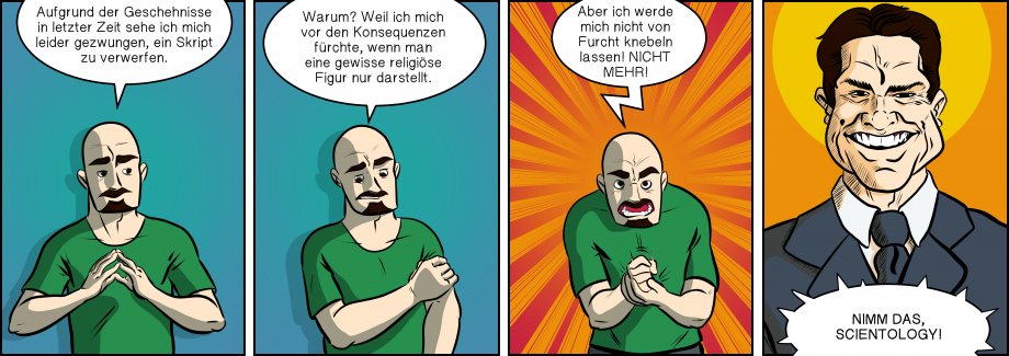 Piece of Me. Ein Webcomic über religiöse Fanatiker und Selbstzensur.