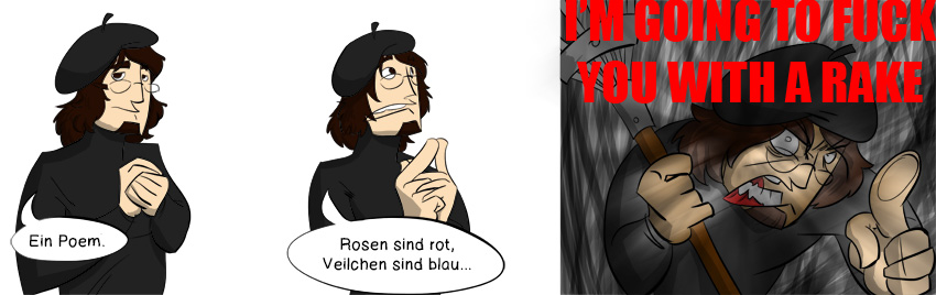 Piece of Me - Ein Webcomic über furchtbar miese Gedichte.