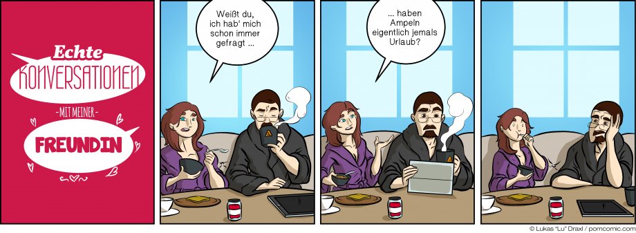 Piece of Me. Ein Webcomic über Ampeln und Urlaub.