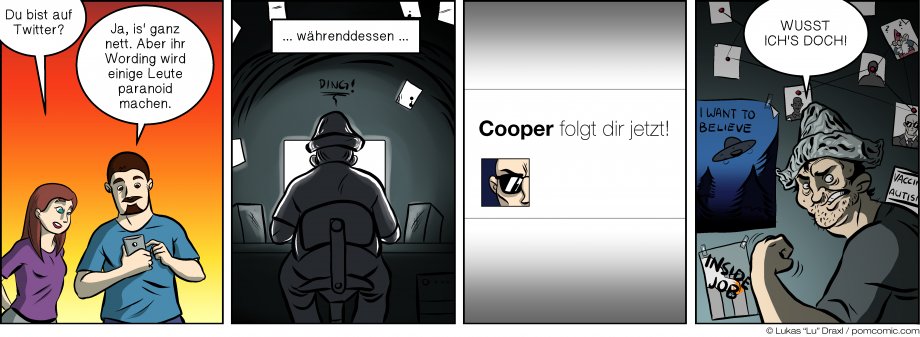 Piece of Me. Ein Webcomic über Twitter und Follower-bedingte Paranoia.