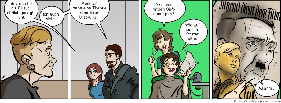 Piece of Me. Ein Webcomic über komische Haarschnitte und ihre Ursprünge.