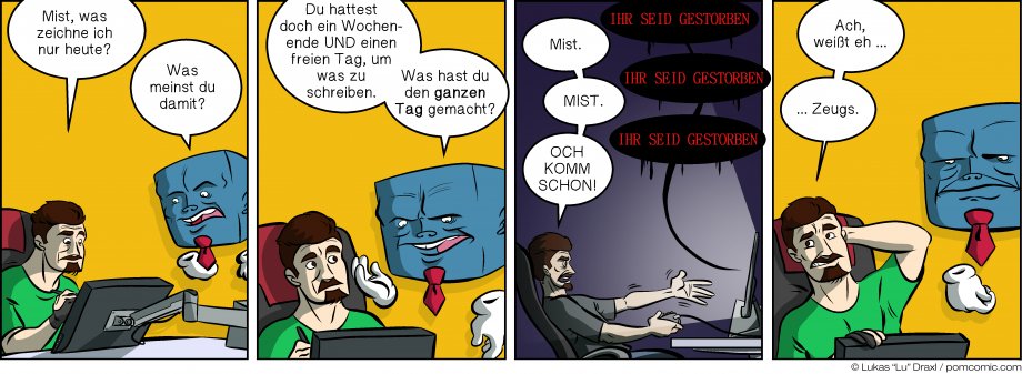 Piece of Me. Ein Webcomic über Aufschübe und süchtig machende Spiele.