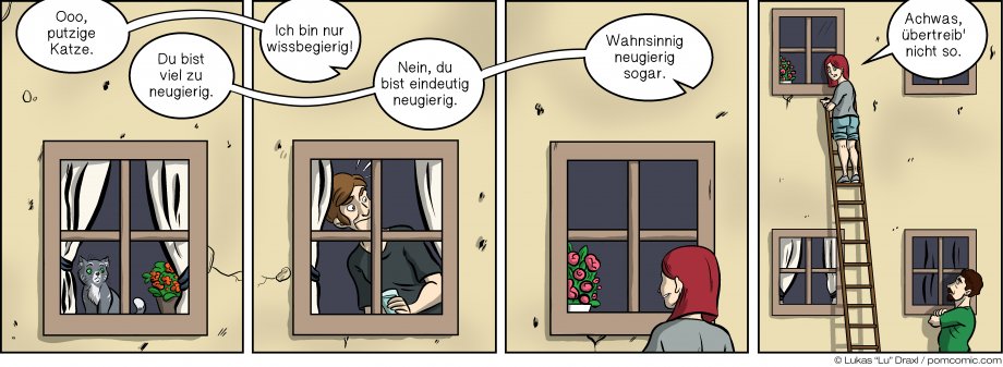 Piece of Me. Ein Webcomic über neugierige Freundinnen und einladende Fenster.