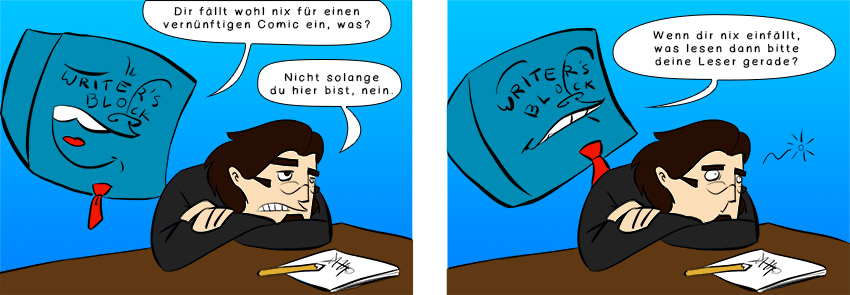 Piece of Me - Ein Webcomic über meine Schreibblockade. Schon wieder.