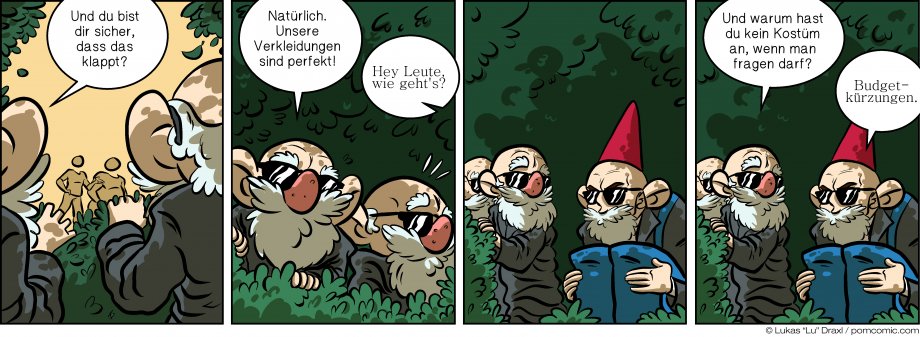 Piece of Me. Ein Webcomic über neugierige Gartenzwerge und perfekte Verkleidungen.