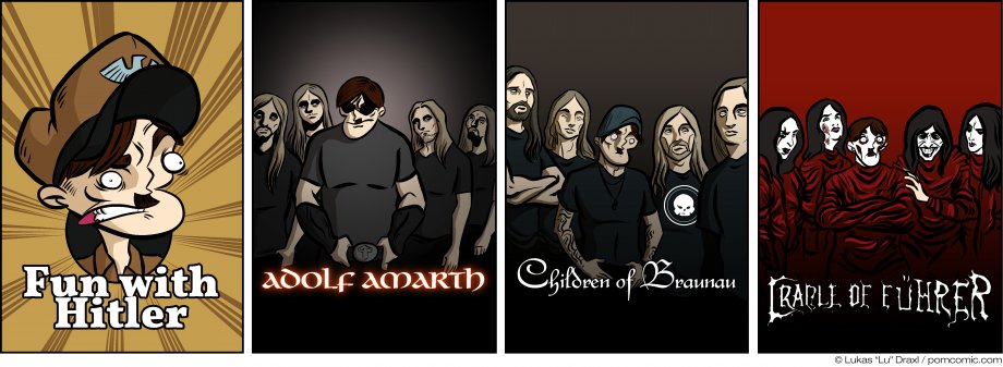 Piece of Me. Ein Webcomic über alternative Metal-Bands.