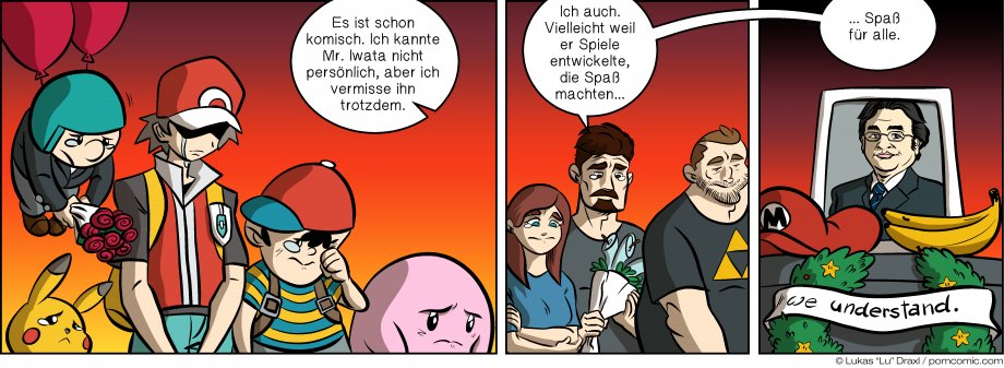 Piece of Me. Ein Webcomic über das plötzliche Dahinscheiden einer Videospiel-Legende.