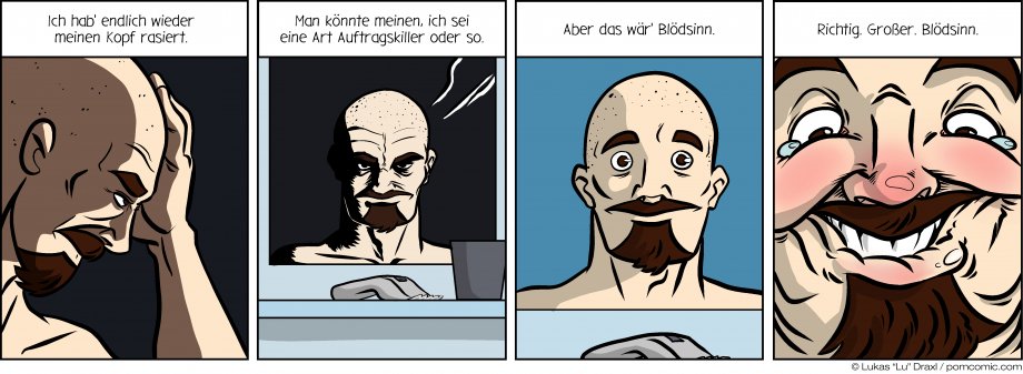 Piece of Me. Ein Webcomic über kahle Köpfe und weit verbreitete Irrglauben.