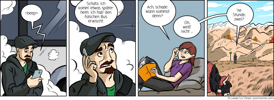 Piece of Me. Ein Webcomic über fremde Länder und falsche Busse.