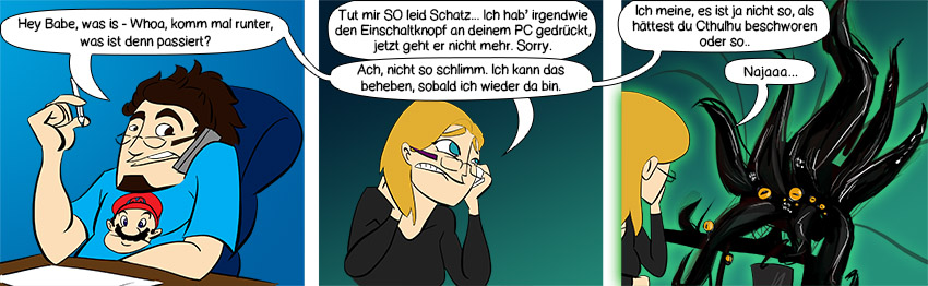 Piece of Me - Ein Webcomic über einen kaputten Computer und Cthulhu.