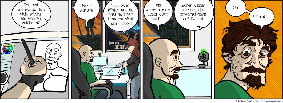 Piece of Me. Ein Webcomic über kleine weiße Lügen und die sehr hässliche Wahrheit über meinen momentan nicht so blanken Kopf.