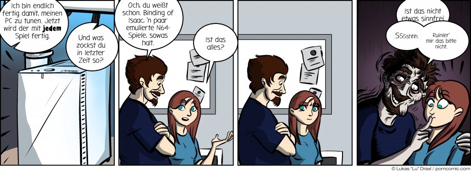 Piece of Me. Ein Webcomic über viel zu starke PCs und Aufrüstsucht.