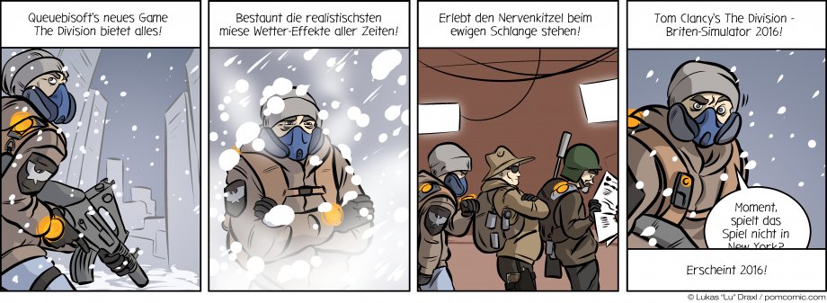 Piece of Me. Ein Webcomic über Ubisofts The Division und seine interessanten ... Eigenheiten.