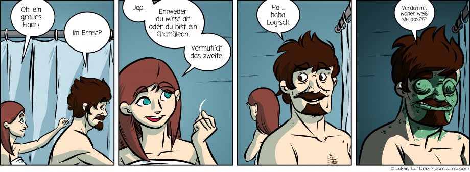 Piece of Me. Ein Webcomic über graue Haare und kuriose Verdachte.