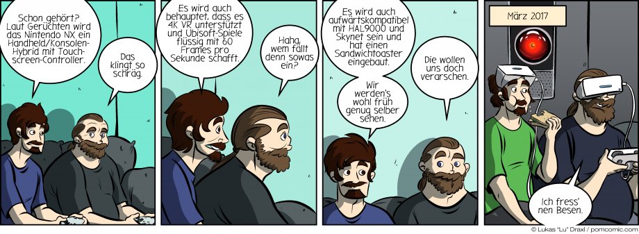 Piece of Me. Ein Webcomic über verrückte Gerüchte und Nintendos neue Konsole.