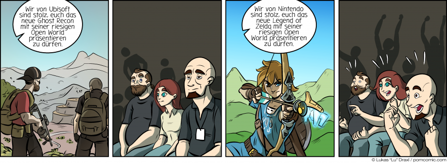 Piece of Me. Ein Webcomic über verschiedene Ansätze für Open World-Design und massive Unterschiede in Qualität.