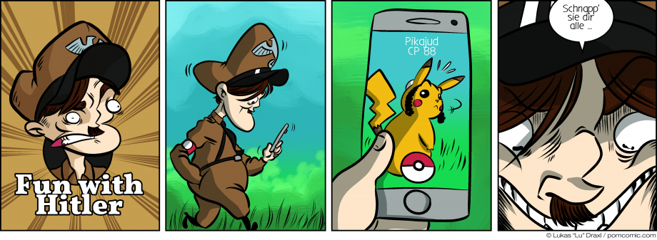 Piece of Me. Ein Webcomic über böse Diktatoren, die Pokémon Go spielen.