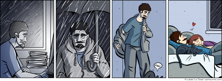 Piece of Me. Ein Webcomic über den grauen, kalten Alltag und ein liebevolles Zuhause.