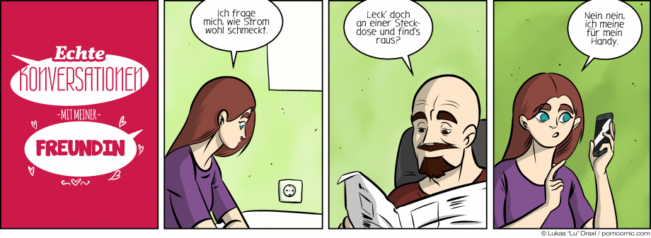 Piece of Me. Ein Webcomic über den Geschmack von Elektrizität.