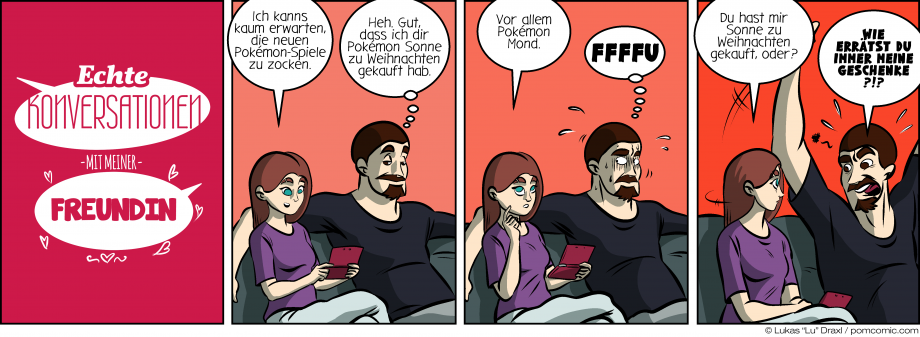 Piece of Me. Ein Webcomic über Weihnachtsgeschenke und unheimliche Ratefähigkeiten.
