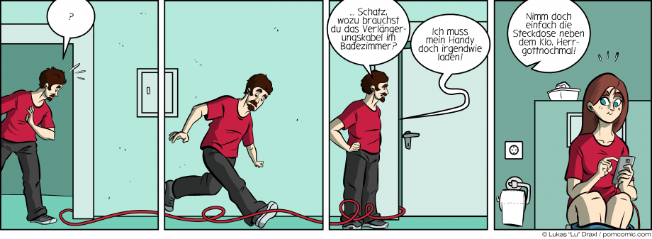 Piece of Me. Ein Webcomic über Verlängerungskabel und Toiletten.