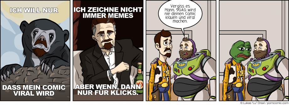 Piece of Me. Ein Webcomic über krampfhaftes viral werden und LOL MEMES