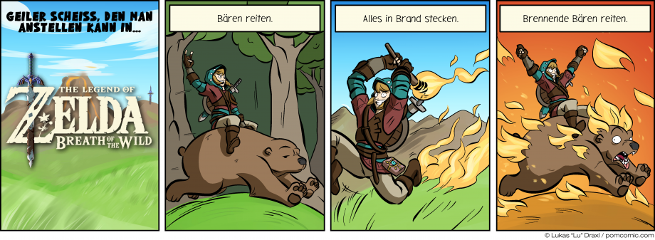 Piece of Me. Ein Webcomic über Zelda: Breath of the Wild und cooles Zeug, das man so anstellen kann.