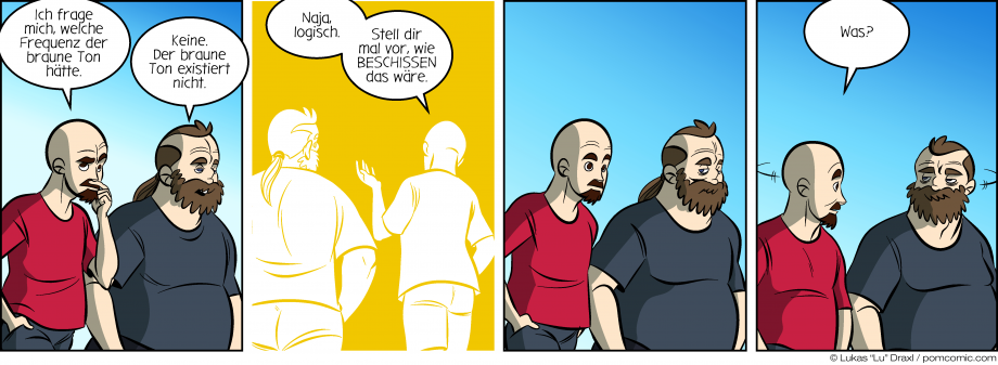 Piece of Me. Ein Webcomic über den mysteriösen braunen Ton und Frequenzen.
