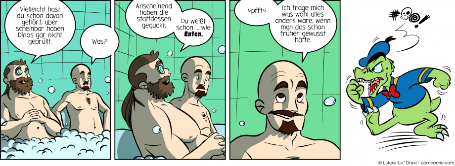 Piece of Me. Ein Webcomic über neue Erkenntnisse und quakende Dinosaurier.