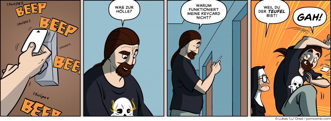 Piece of Me. Ein Webcomic über scheinbar kaputte Keycards.