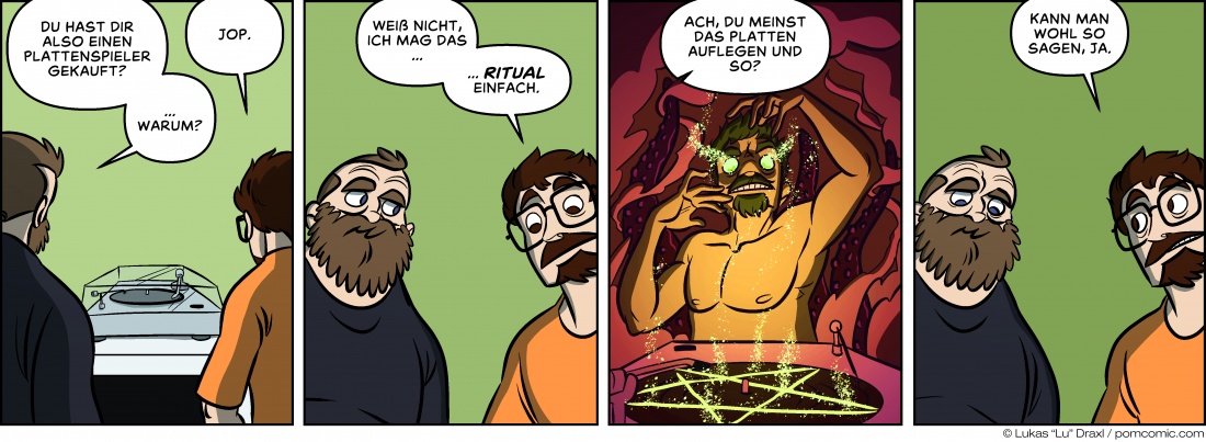 Piece of Me. Ein Webcomic über Plattenspieler und das Ritual um die Hörerfahrung herum.