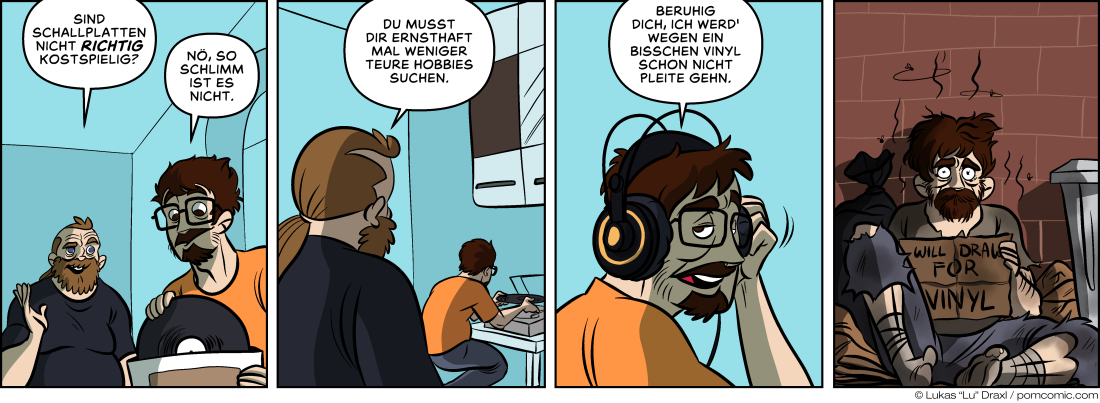 Piece of Me. Ein Webcomic über teure Hobbies und Vinylsucht.