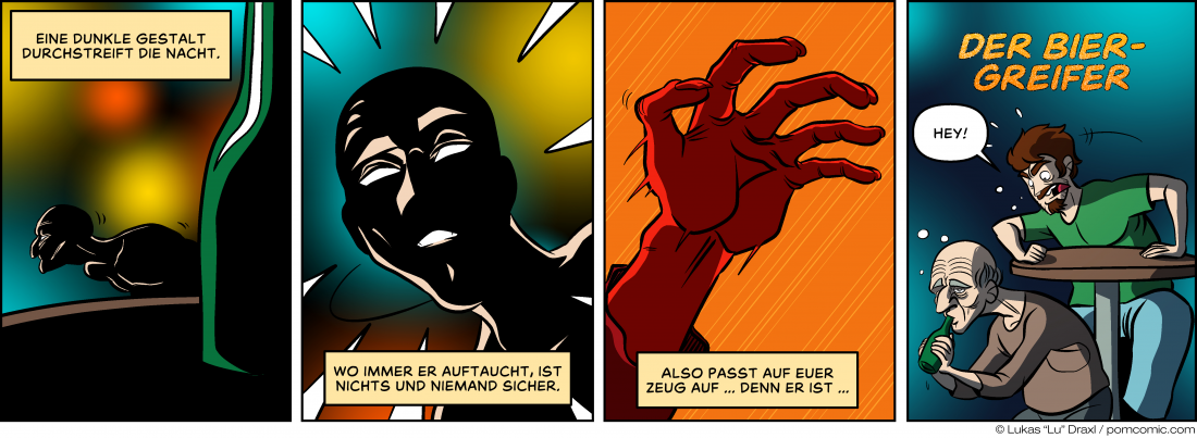 Piece of Me. Ein Webcomic über düstere Kreaturen, die hiesige Pubs durchstreifen.