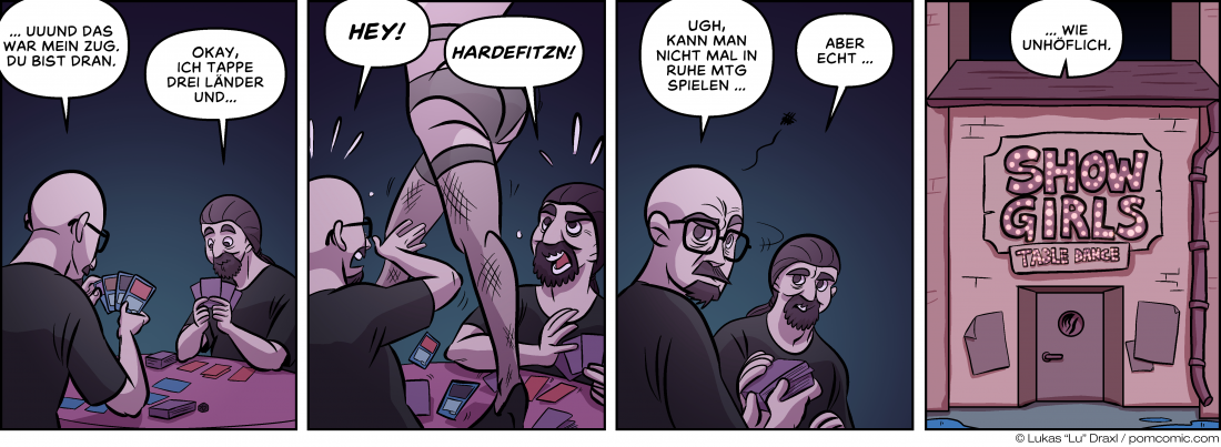 Piece of Me. Ein Webcomic über MTG-Matches in unpassenden Lokalen.