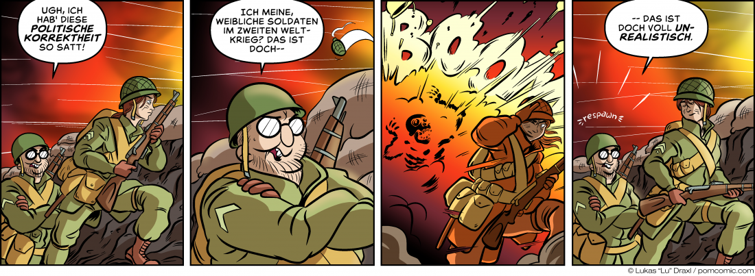 Piece of Me. Ein Webcomic über Geschichtlichkeit und Realismus in WW2-Spielen.