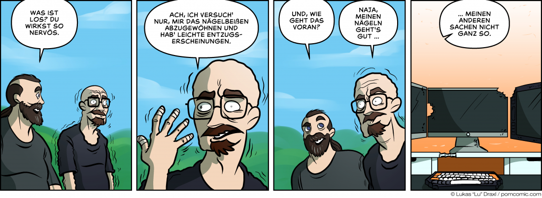 Piece of Me. Ein Webcomic über schlechte Angewohnheiten und Entzugserscheinungen.