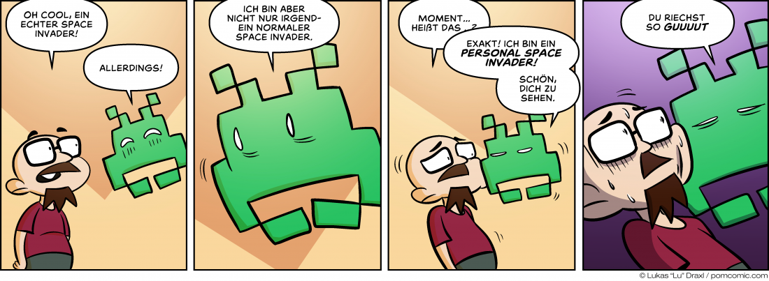 Piece of Me. Ein Webcomic über ziemlich eigene Space Invaders.